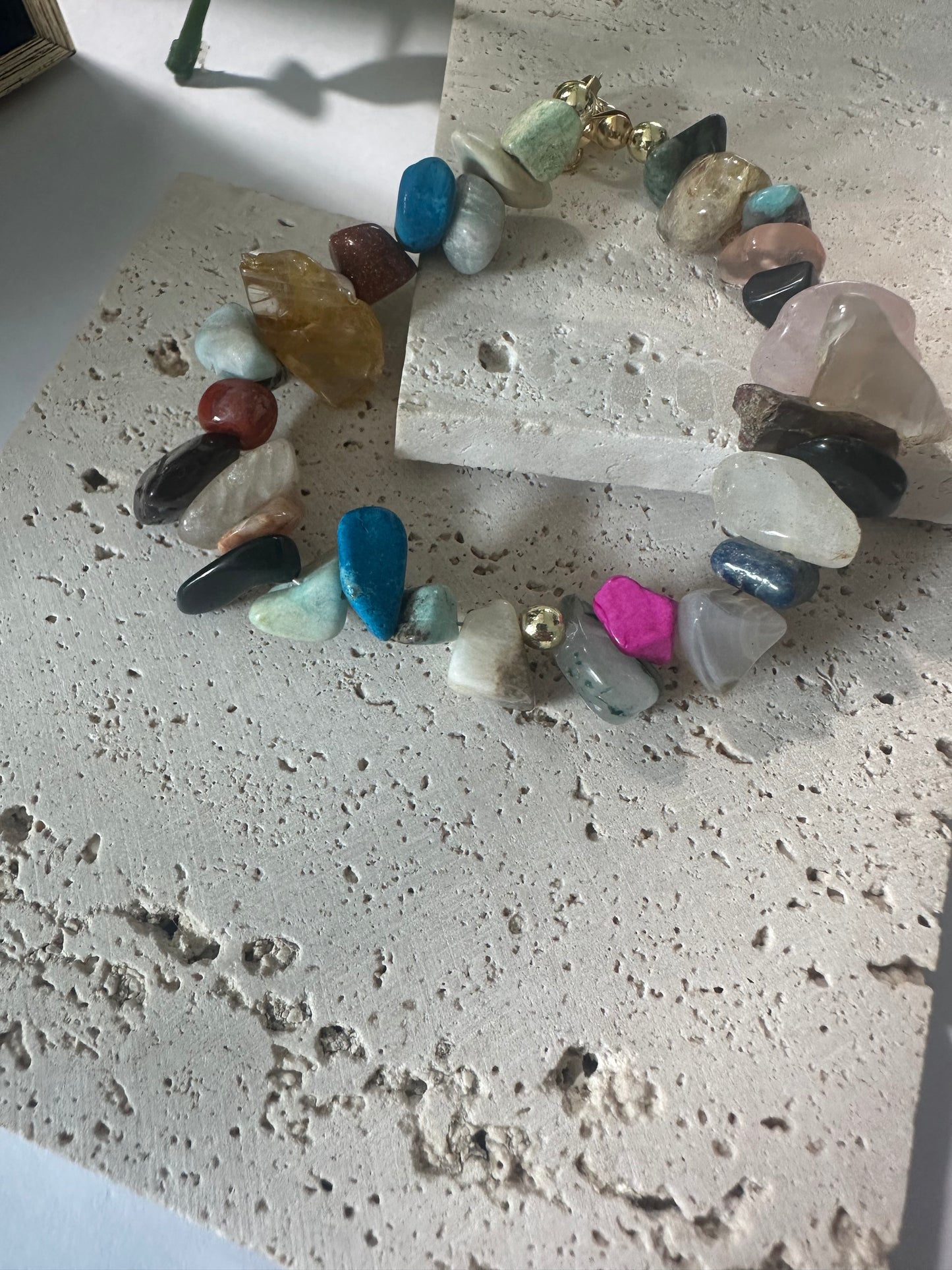 Multicolor Choker and Bracelet