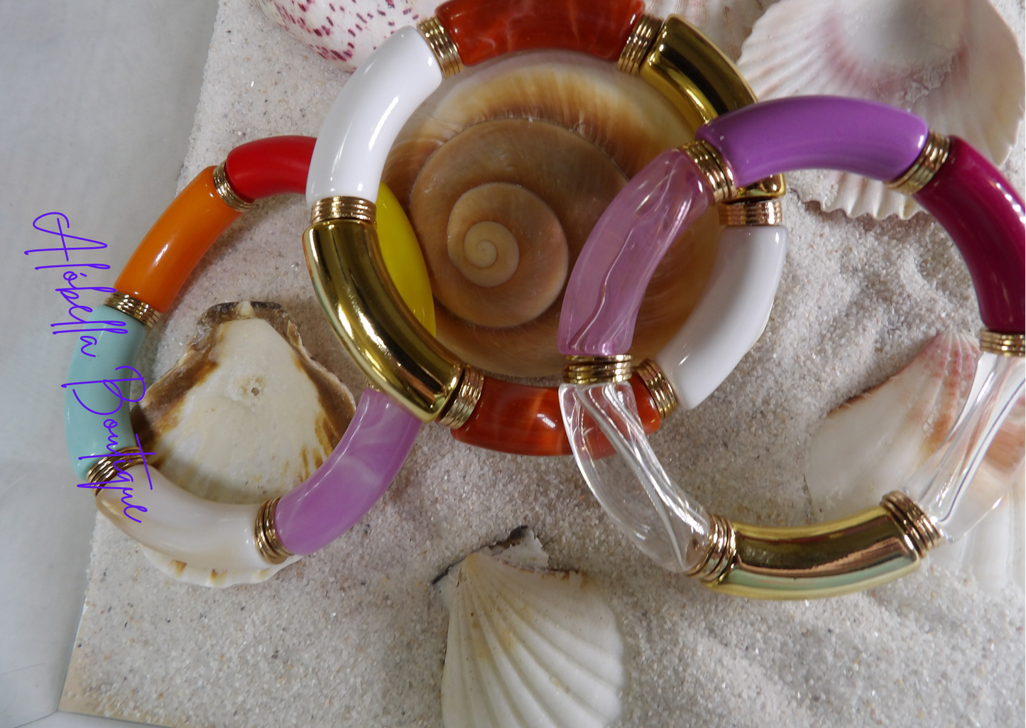 Summer Chunky Acrylic Bold Colored Bracelet