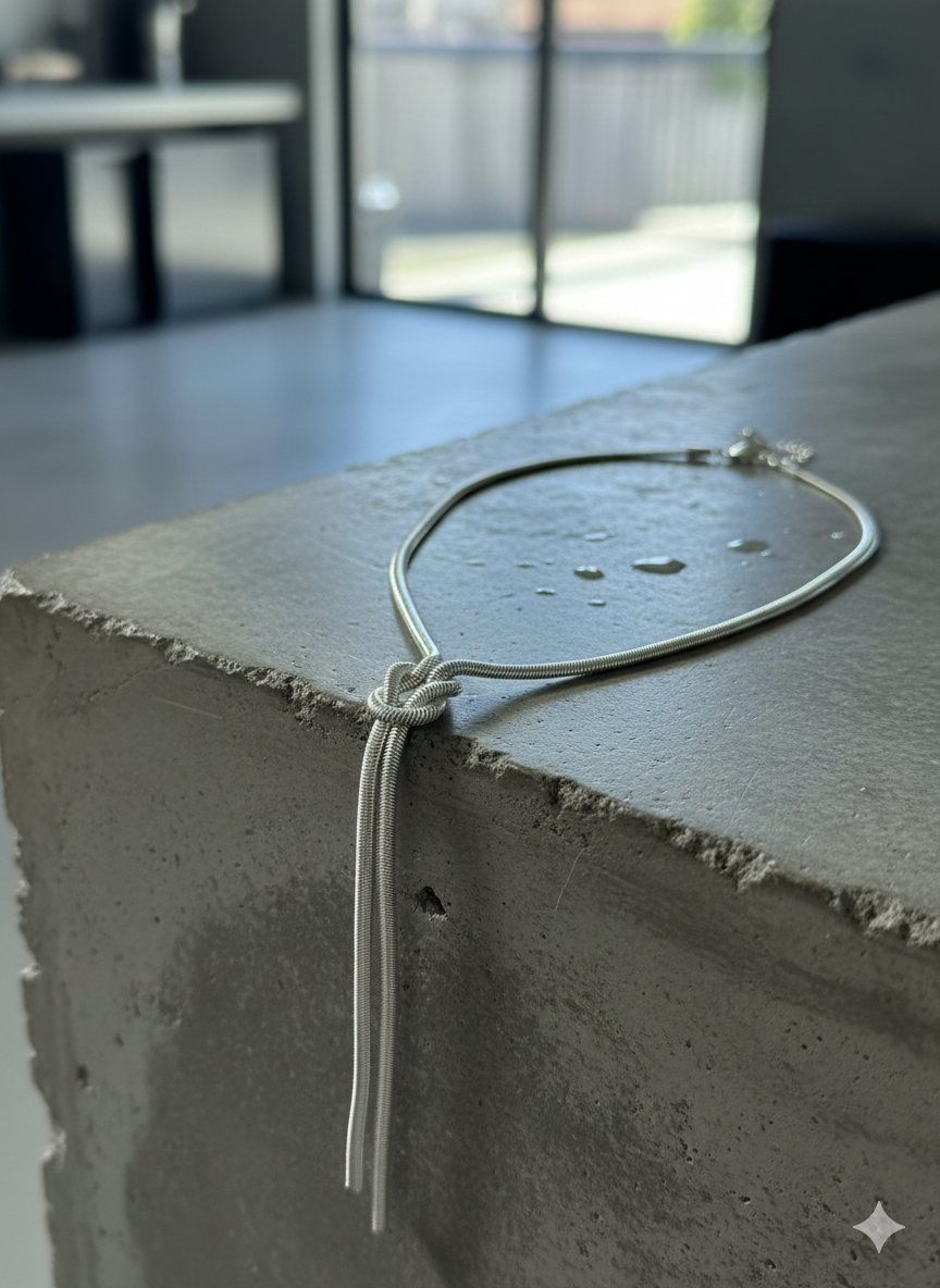 Aura Gold Knot Necklace