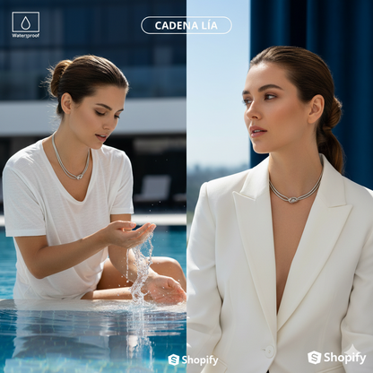 Lía Eternal Knot Necklace