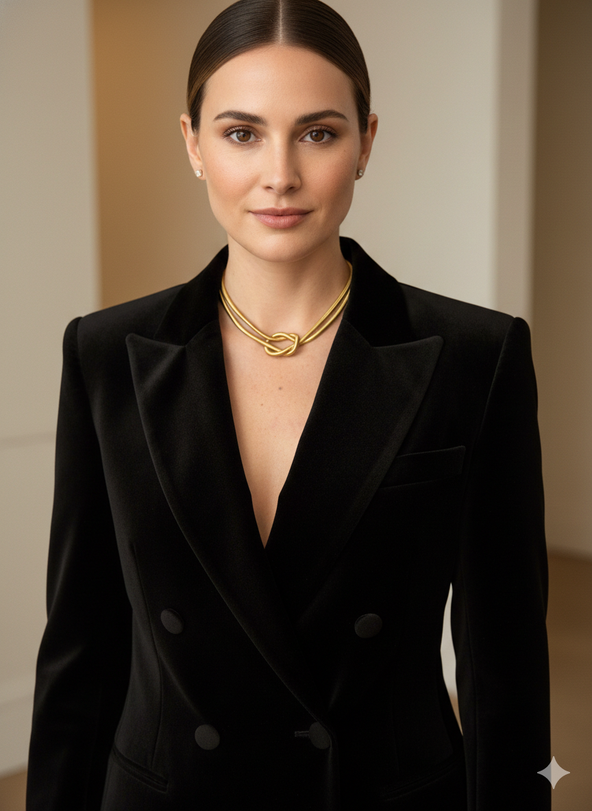 Lía Eternal Knot Necklace