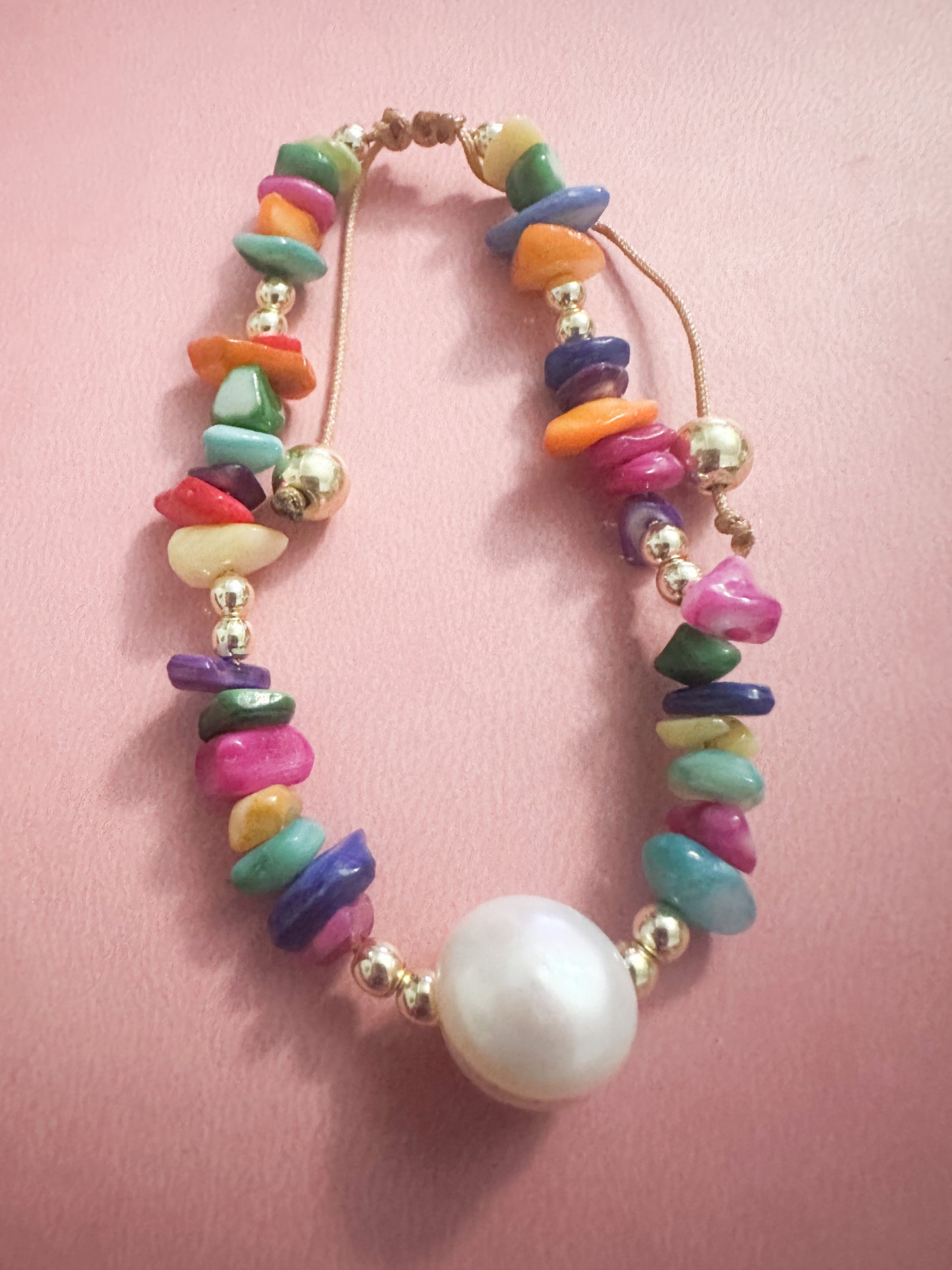 Ocean Coloring Seashells Bracelet 