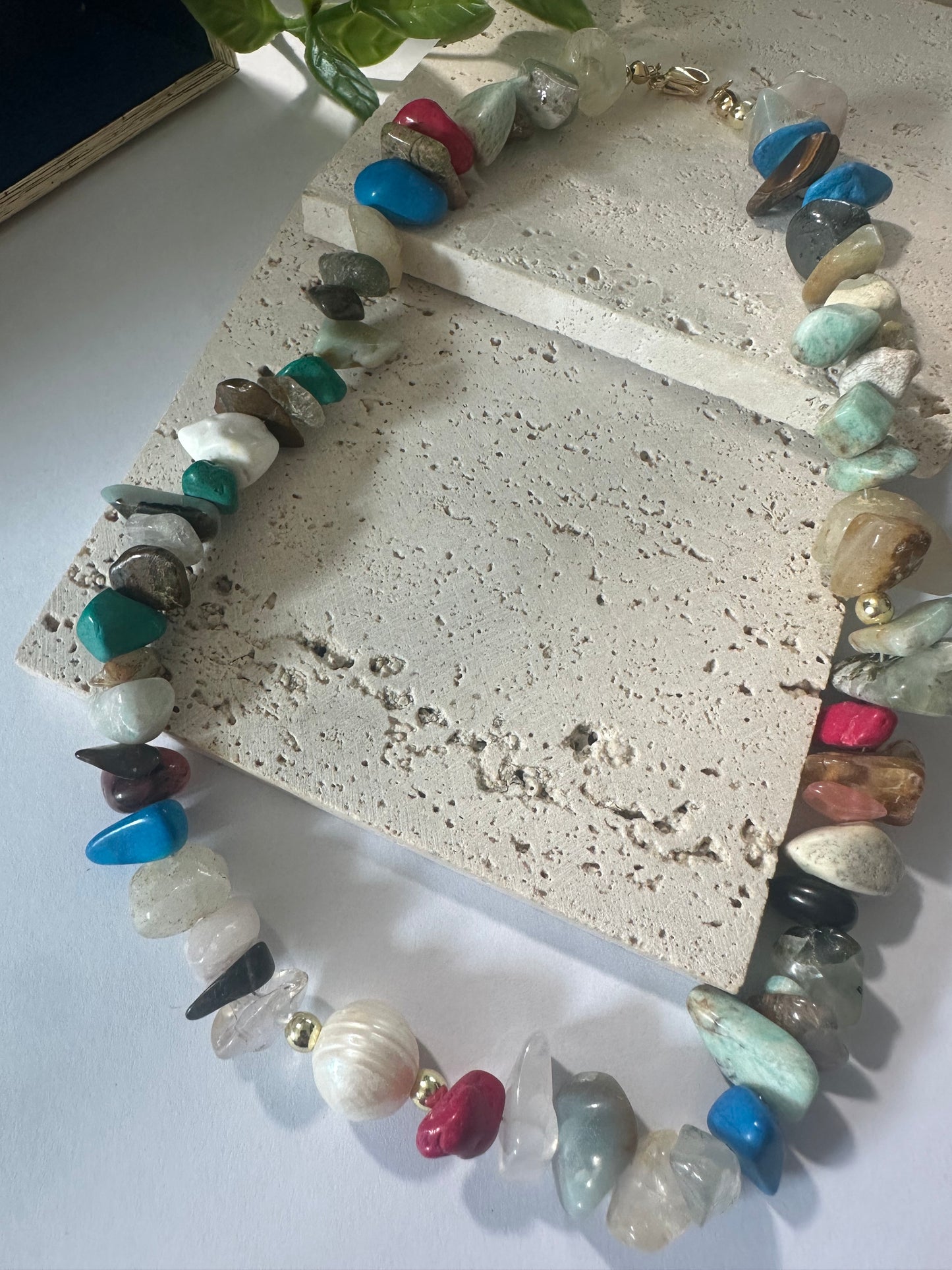 Multicolor Choker and Bracelet
