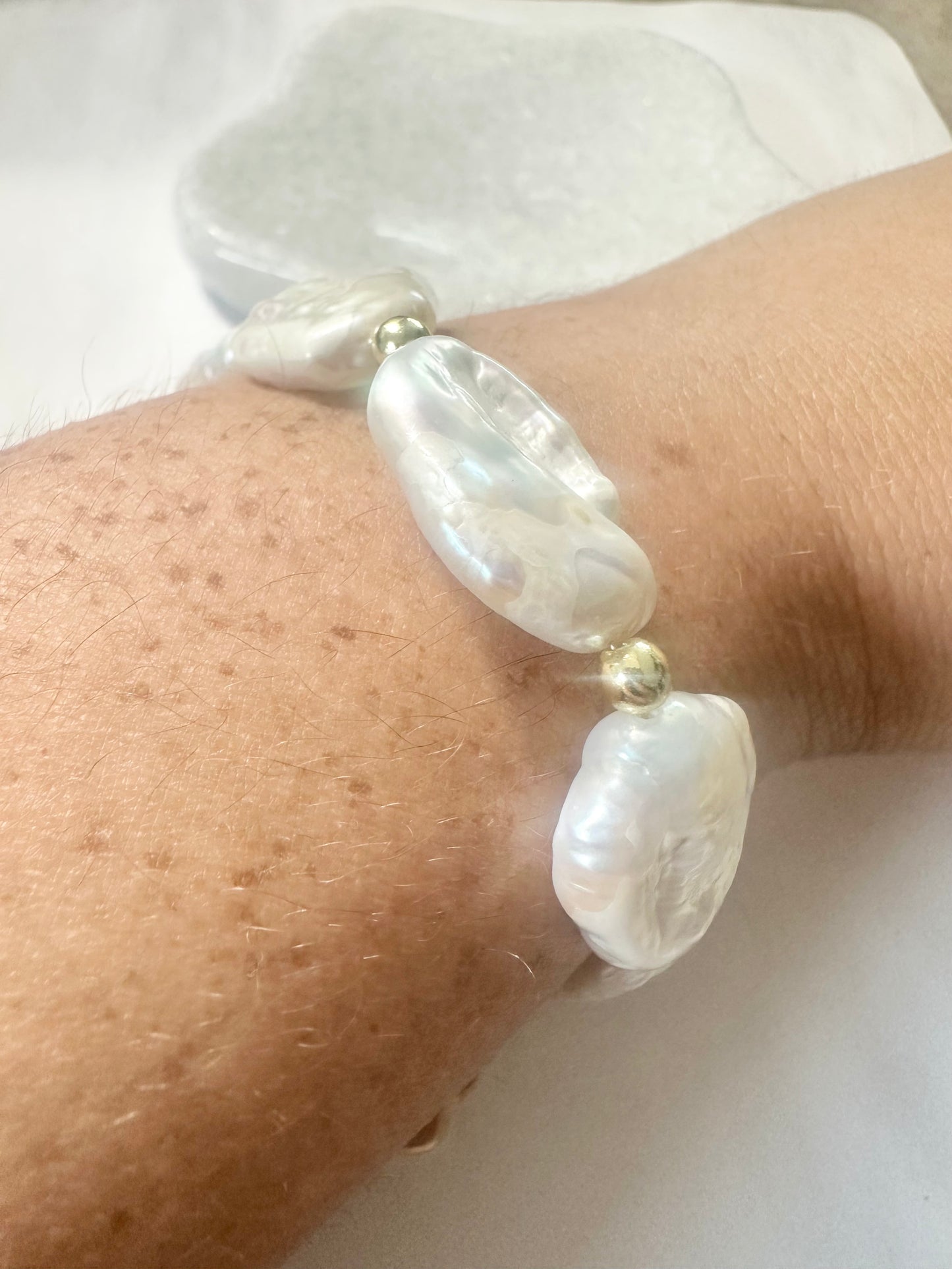 Moon Pearl Bracelet