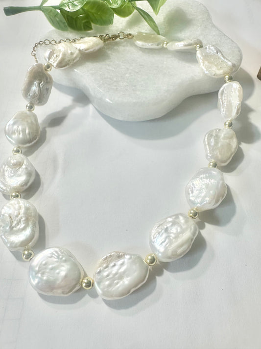 Moon Pearl Necklace