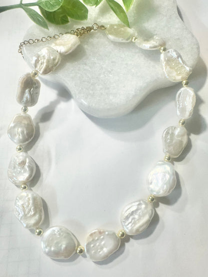 Moon Pearl Necklace
