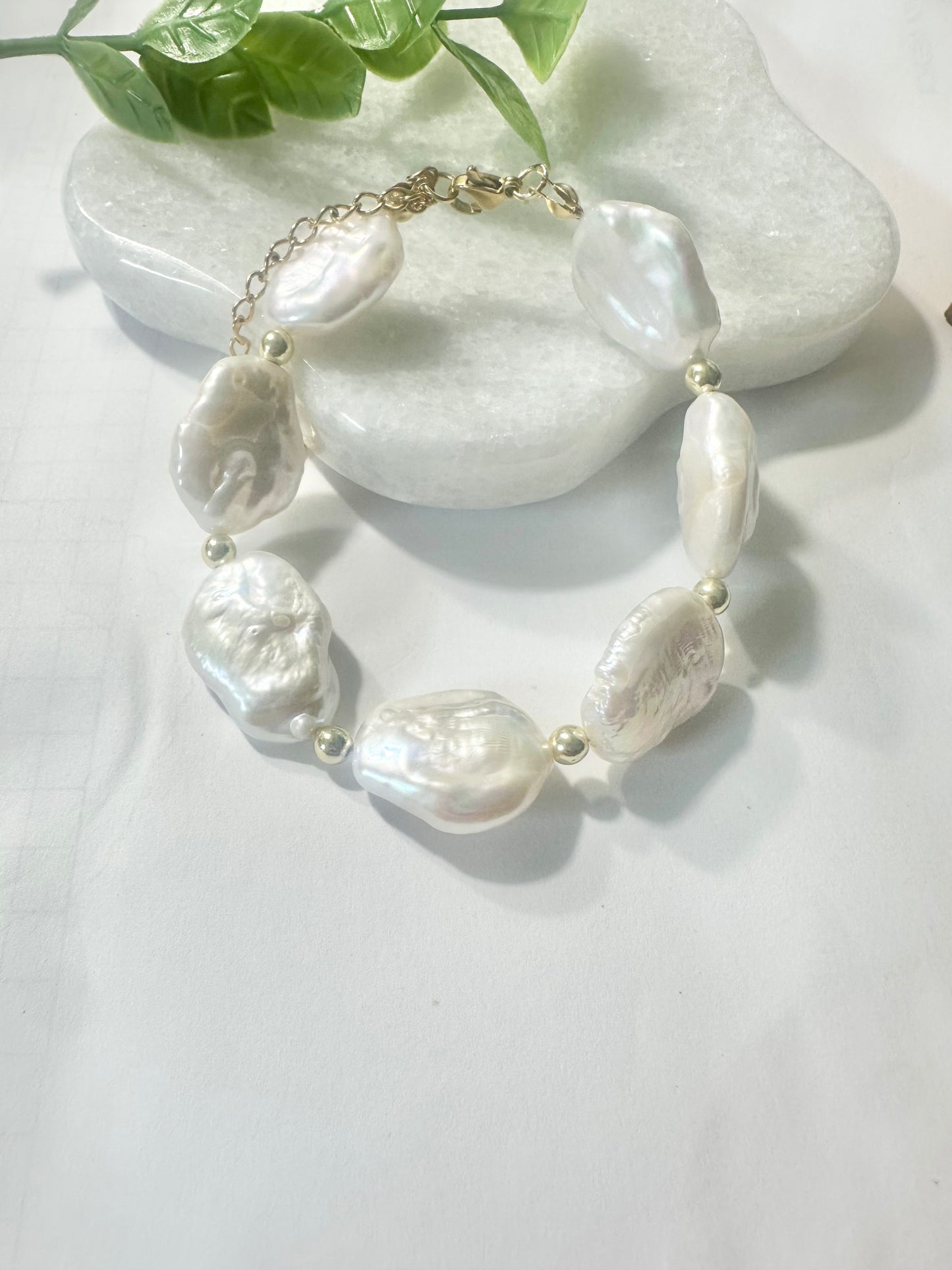 Moon Pearl Bracelet