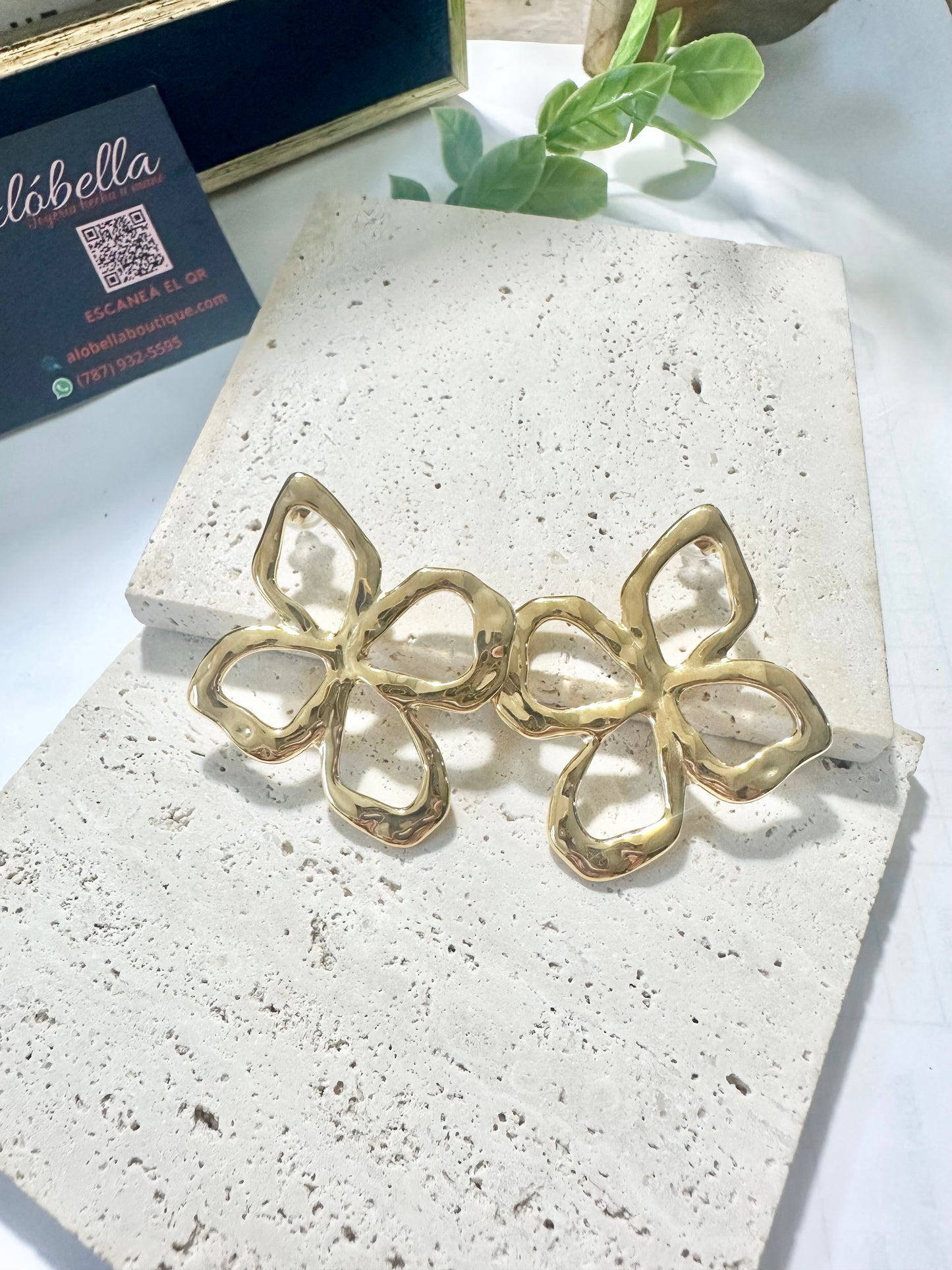 French Style Flower Earrings 
