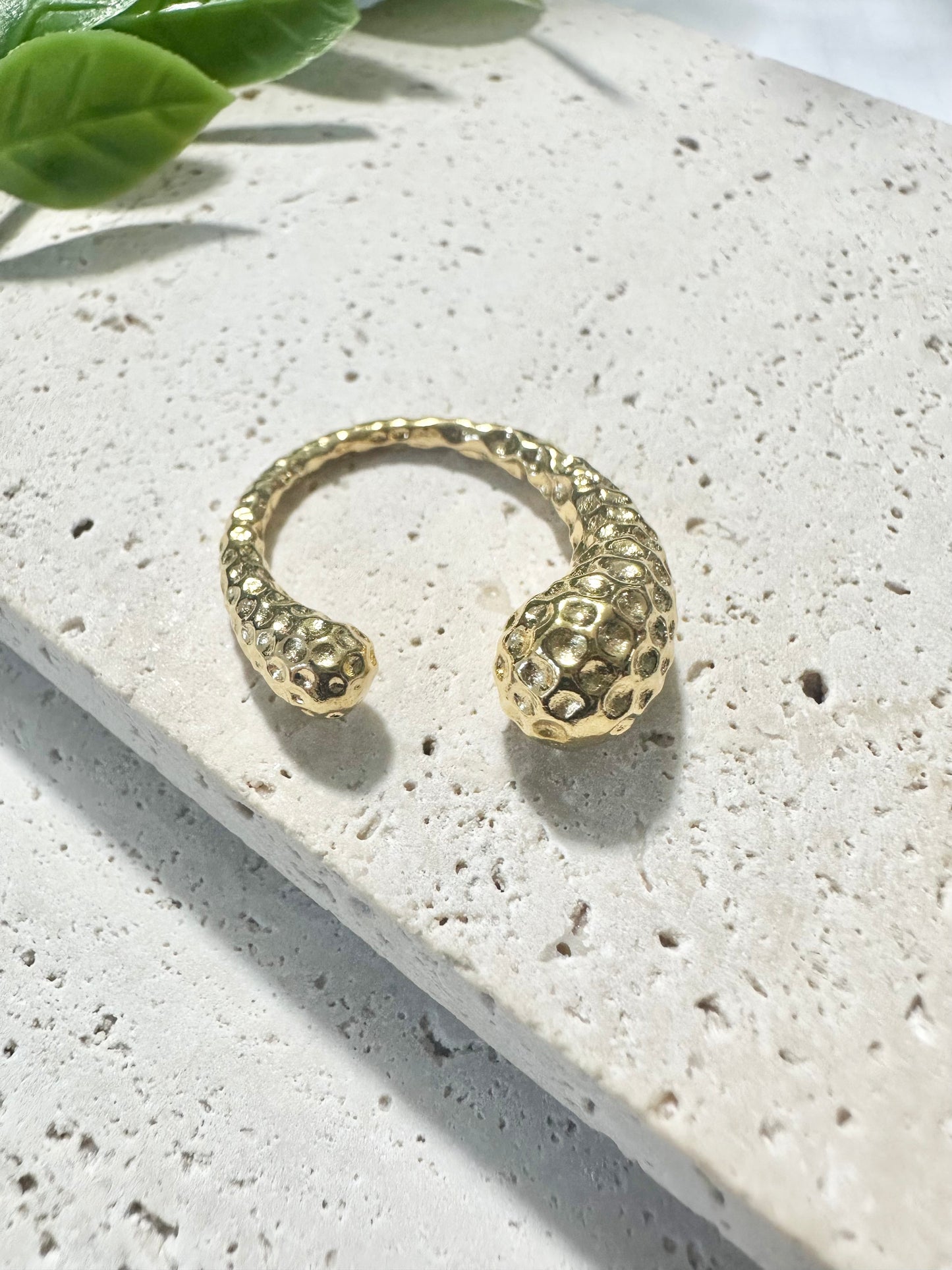 Retro Asymmetrical Geometric Ring 