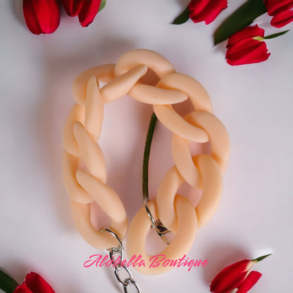 Lady Solid Color Acrylic Bracelet 