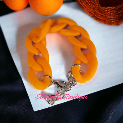 Lady Solid Color Acrylic Bracelet 