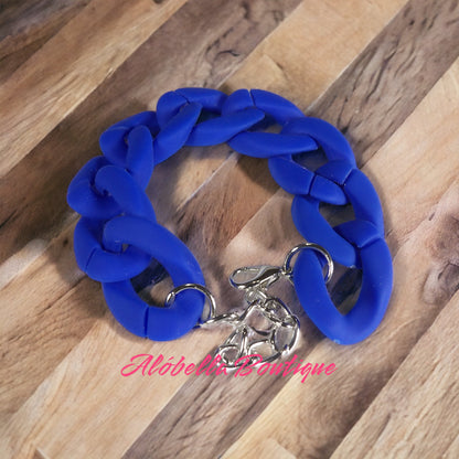 Lady Solid Color Acrylic Bracelet 