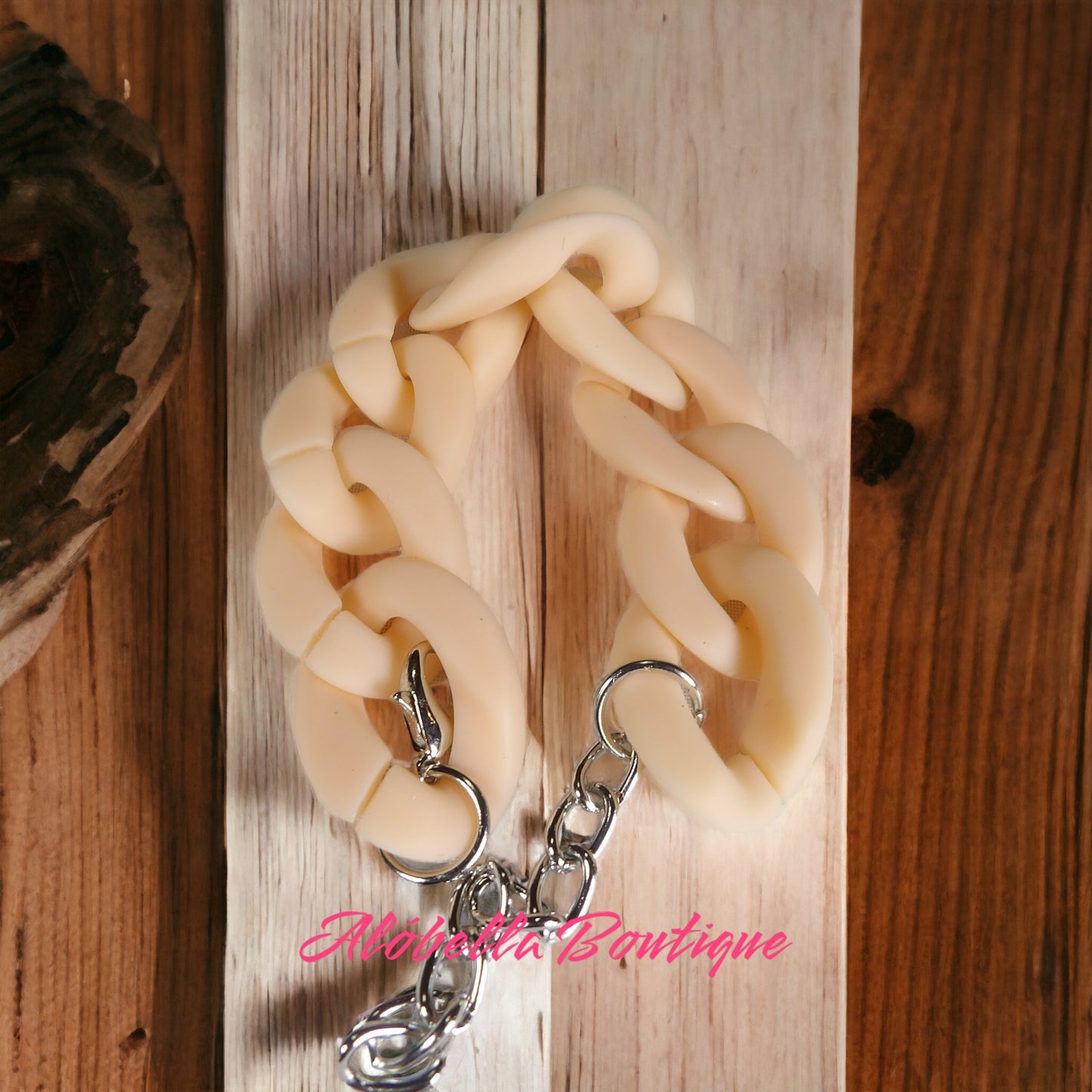 Lady Solid Color Acrylic Bracelet 