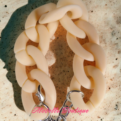 Lady Solid Color Acrylic Bracelet 