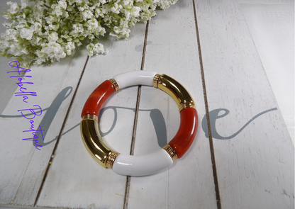 Summer Chunky Acrylic Bold Colored Bracelet