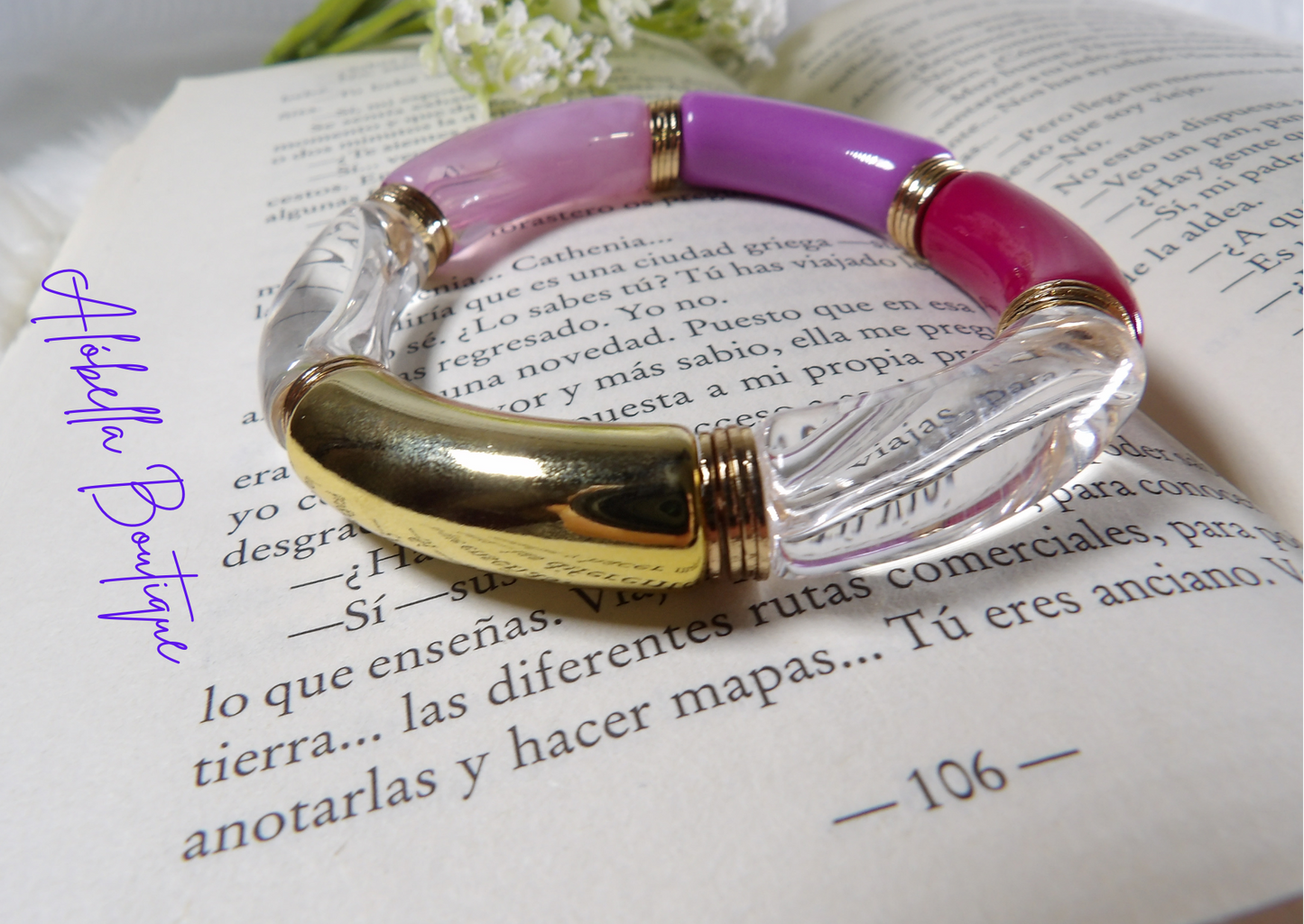 Summer Chunky Acrylic Bold Colored Bracelet