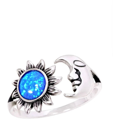 Doina Blue Sun &amp; Moon Ring